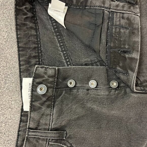 Outland Denim | NWOT Annie High Classic Aged Black Jean Shorts, size 28 - Picture 8 of 12